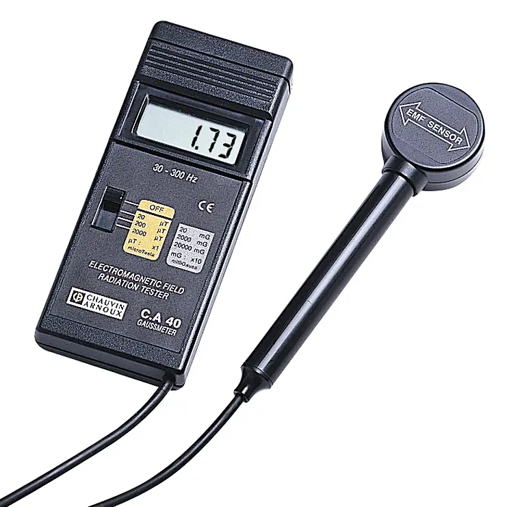 Produktfoto 1 von Chauvin Arnoux Gaußmeter 20μT 30 Hz / 2000μT 300 Hz ±4% + 3 Digits 0.01 μT