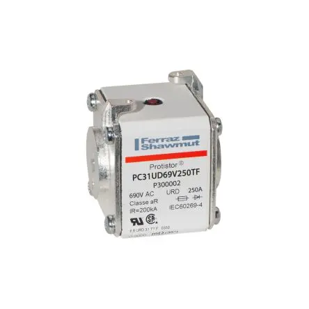Produktfoto 1 von Mersen Kontaktesicherung für quadratische Körper Typ 31, 250A FF 700V