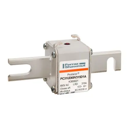 Produktfoto 1 von Mersen NH-Sicherung mit Schraublaschen 31, 700V / 315A FF, URD EAC, CSA, CE, RoHS, UL, CCC, Lochabstand 101.6 mm