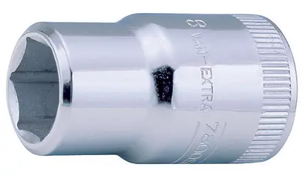 Bahco 1/2 in 6-Kant Buchse SW 17 mm Vierkant x 38 mm