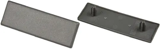 FlexLink Rechteck-Endkappe Grau, 5.5 mm, 5.5 mm