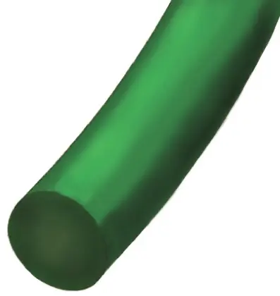 Produktfoto 1 von RS PRO Polyurethan Rundriemen Grün, ø 67 mm, Profil-Ø 7 mm, 10 kg, L. 30 m, Härte 88 Typ A