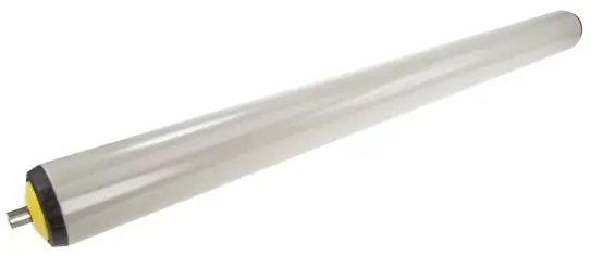 Produktfoto 1 von Interroll Kunststoff, Rund Transportrolle Ø 40 mm x 600 mm, Federbelastet Spindel 8 mm, Edelstahl 620 mm