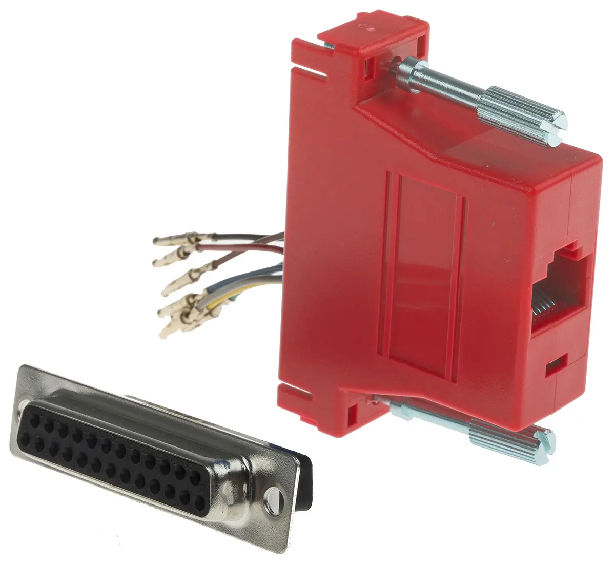 Produktfoto 1 von RS PRO Sub-D Adapter 25-Wege D-Sub Buchse Buchse RJ45 Buchse Buchse