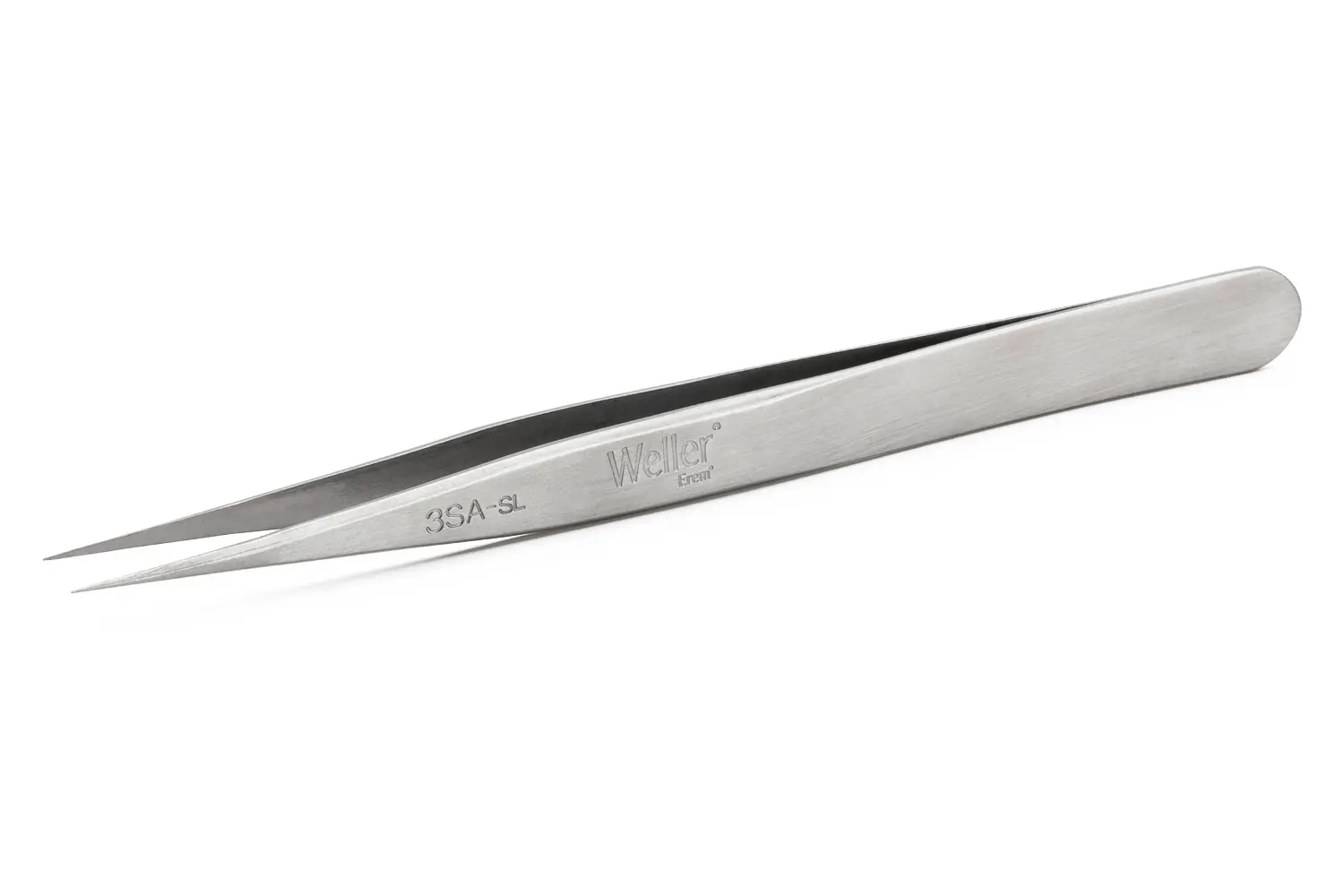 Produktfoto 1 von Erem Edelstahl Pinzette, 120 mm Gerade, Spitze Spitz Antimagnetisch