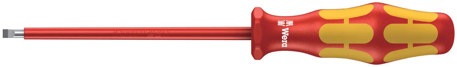 Produktfoto 1 von Wera VDE 1000V zugelassen Isoliert, 181 mm / Klinge 100 mm