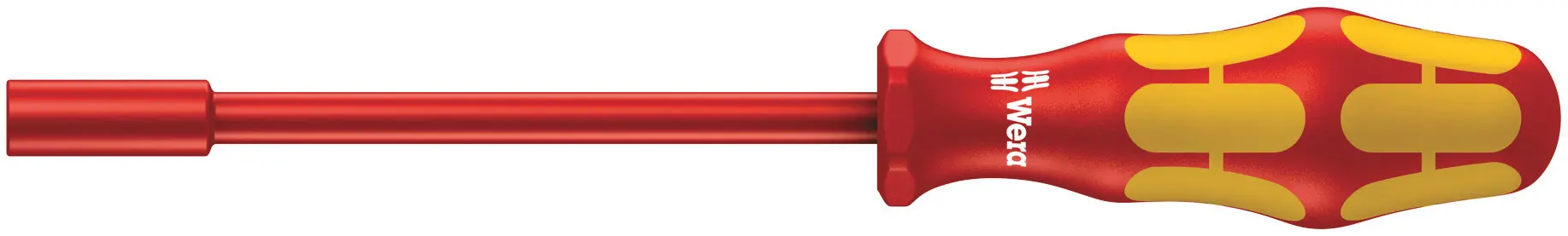 Produktfoto 1 von Wera ESD-Sicherheit VDE 1000V zugelassen 12 mm Sechskant Steckschlüssel-Handgriff, Länge 237 mm / Klinge 125 mm
