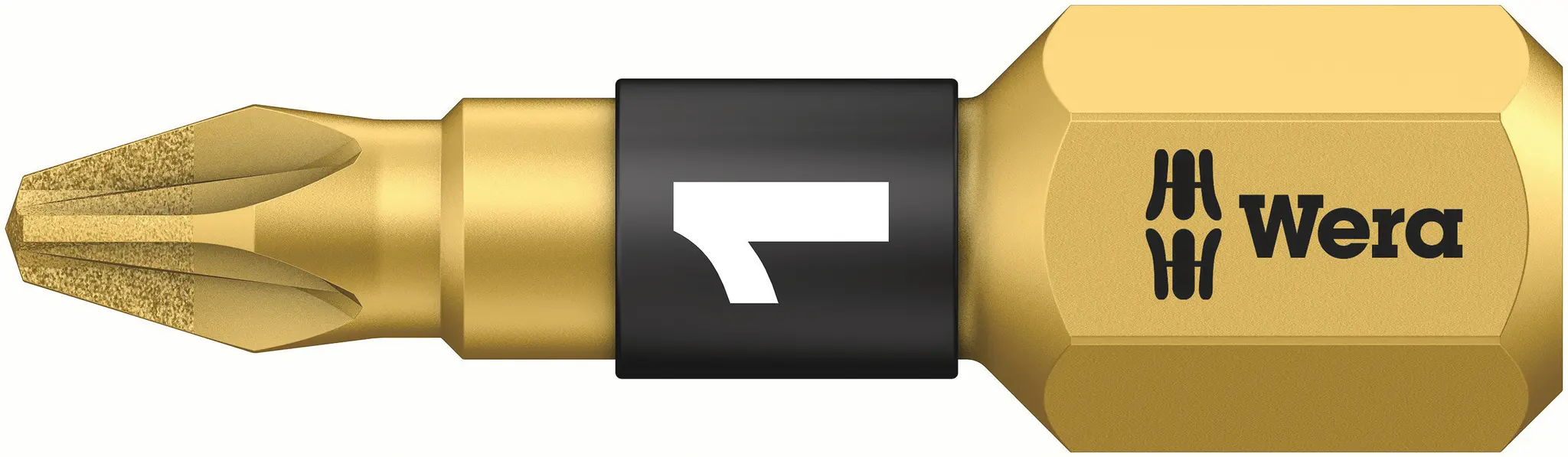 Produktfoto 1 von Wera 6.35 mm PZ1 Schraubbit, Sechskant Diamant-Spitze, 1-teilig, 25 mm