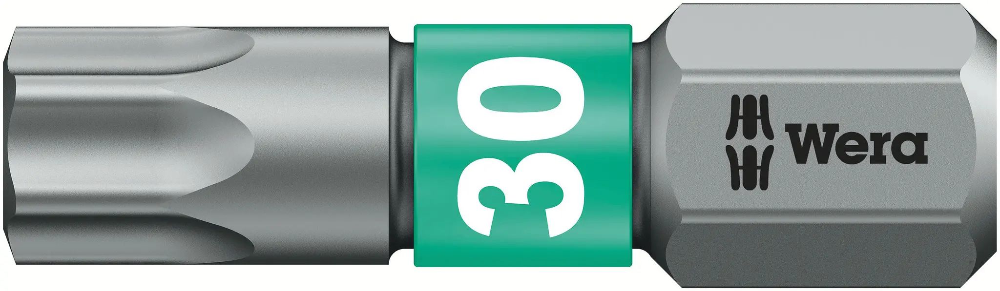 Produktfoto 1 von Wera 6.35 mm T30 Schraubbit, Sechskant, 1-teilig, 25 mm