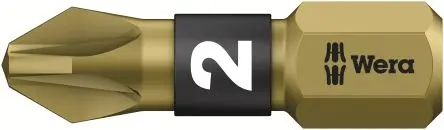 Produktfoto 1 von Wera 6.35 mm PZ2 Schraubbit, Sechskant, 25 mm