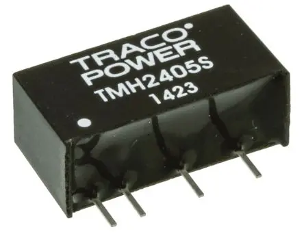TRACOPOWER TMH DC/DC Konverter, 5V dc OUT 400 mA Leiterplattenmontage 24V dc 1 kV dc 1 W -40 °C 85 °C