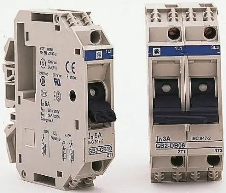 Produktfoto 1 von Schneider Electric GB2 Thermischer Schutzschalter, 1-polig, TeSys DIN-Hutschiene, 8A, / 1.5 kA, Thermomagnetisch