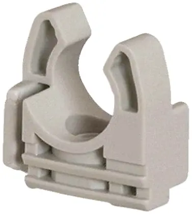 Produktfoto 1 von Schneider Electric Nylon 6.6 Kabelrohr Befestigung Schutzrohrclip Grau IP30, IP40, IP41