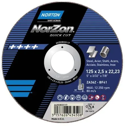 Produktfoto 1 von Norton Keramik Schleifscheibe Ø 230 mm Grob, Korngröße P150