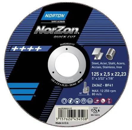 Produktfoto 1 von Norton Keramik Schleifscheibe Ø 180 mm Grob, Korngröße P30
