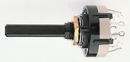 Produktfoto 1 von Lorlin 6-Stufen CK Drehschalter DPST / 150mA Lötanschluss, 27.5 mm x 27.5mm x 71.1 mm