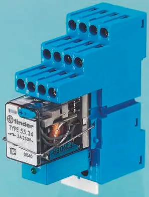 Produktfoto 1 von Finder 58 Interface Relais 110V ac, 4-poliger Schließer DIN-Hutschiene 12.5mA