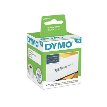 Produktfoto 1 von Dymo Etikette auf Rolle B. 89 mm für Dymo 4XL, Dymo 450 Turbo, Dymo Wireless, Dymo 450 Twin Turbo, Dymo 450, Dymo 450