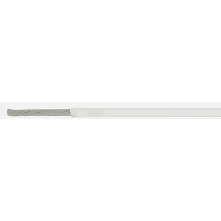 Produktfoto 1 von TE Connectivity Einzeladerleitung 0,96 mm², 18 AWG 100m Weiß ETFE isoliert Ø 1.52mm 19/30 Litzen