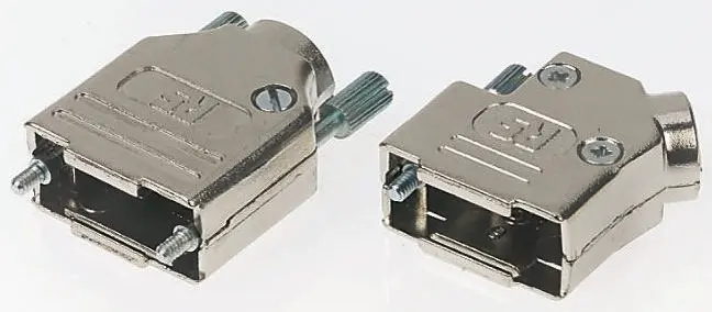 Produktfoto 1 von MH Connectors MHD45PK D-Sub-Gehäuse Abgewinkelt, 37-polig, D: D-Sub-Gehäuse Zugentlastung, Silber, Größe C, aus ABS