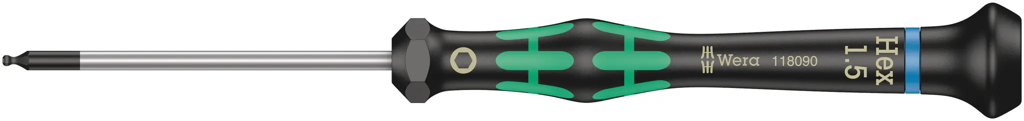 Produktfoto 1 von Wera 1.5 mm Präzision, Nickel, 157 mm / Klinge 60 mm