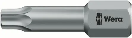 Wera 6.35 mm T27 Schraubbit, Sechskant, 1-teilig, 25 mm