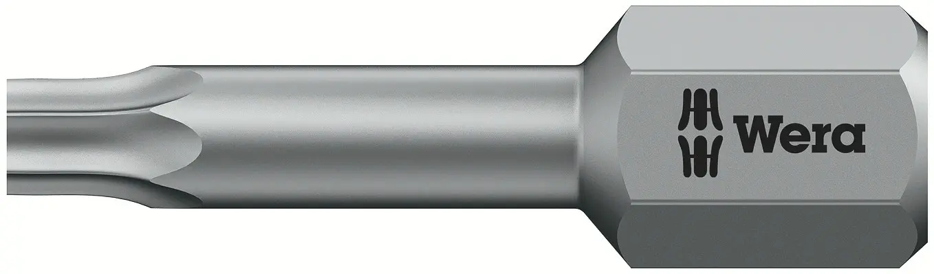 Produktfoto 1 von Wera 6.35 mm T15 Schraubbit, Sechskant, 1-teilig, 25 mm