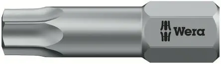 Wera 6.35 mm T30 Schraubbit, Sechskant, 1-teilig, 25 mm