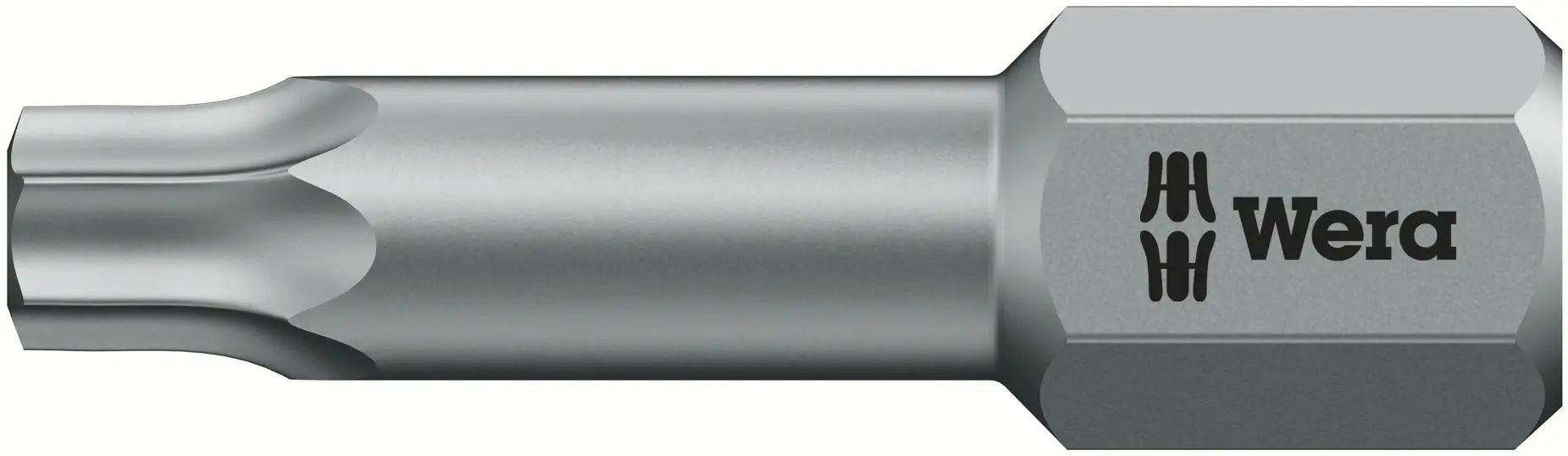 Produktfoto 1 von Wera 6.35 mm T5 Schraubbit, Sechskant, 1-teilig, 25 mm