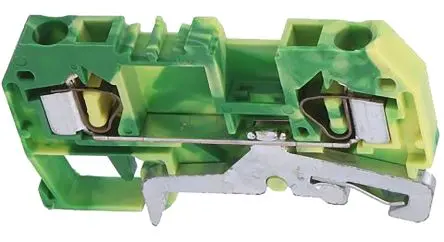 Produktfoto 1 von WAGO 281 Schutzleiterklemme 1 Grün, Gelb, 4mm², 600V Zugfederklemme