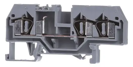 Produktfoto 1 von WAGO 281 Anschlussklemmenblock für Durchkontaktierung 1 Grau, 4mm², 800V Zugfederklemme