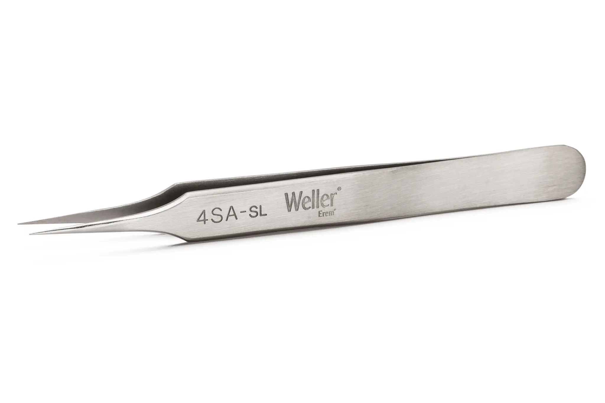Produktfoto 1 von Erem Edelstahl Pinzette, 110 mm Gerade, Spitze Spitz; Entlastet Antimagnetisch