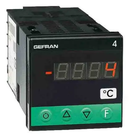 Produktfoto 1 von Gefran 4T LED Multifunktions-Panel-Messgeräte für Temperatur H 48 mm B 48 mm 4-Stellen T. 99 mm 10 mm Ziffernhöhe