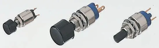 Apem Druckschalter Tastend Tafelmontage, EIN-AUS Schalter, 1-polig / 100 mA @ 30 V dc