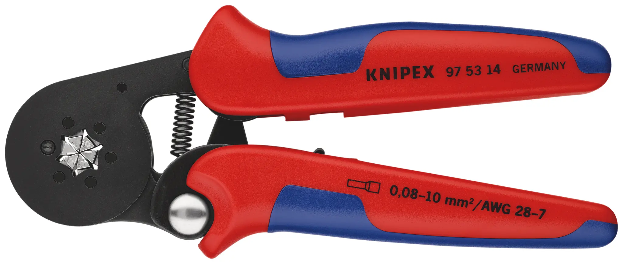 Produktfoto 1 von Knipex Crimp-Werkzeug für Aderendhülsen, 180 mm