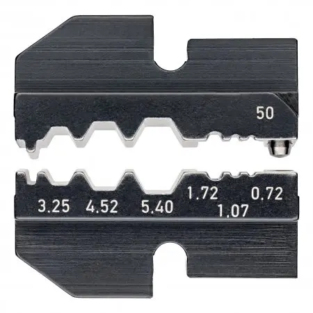 Produktfoto 1 von Knipex 97 Crimp-Matrizensatz Schwarz, 6 Ports, Crimpmatrize