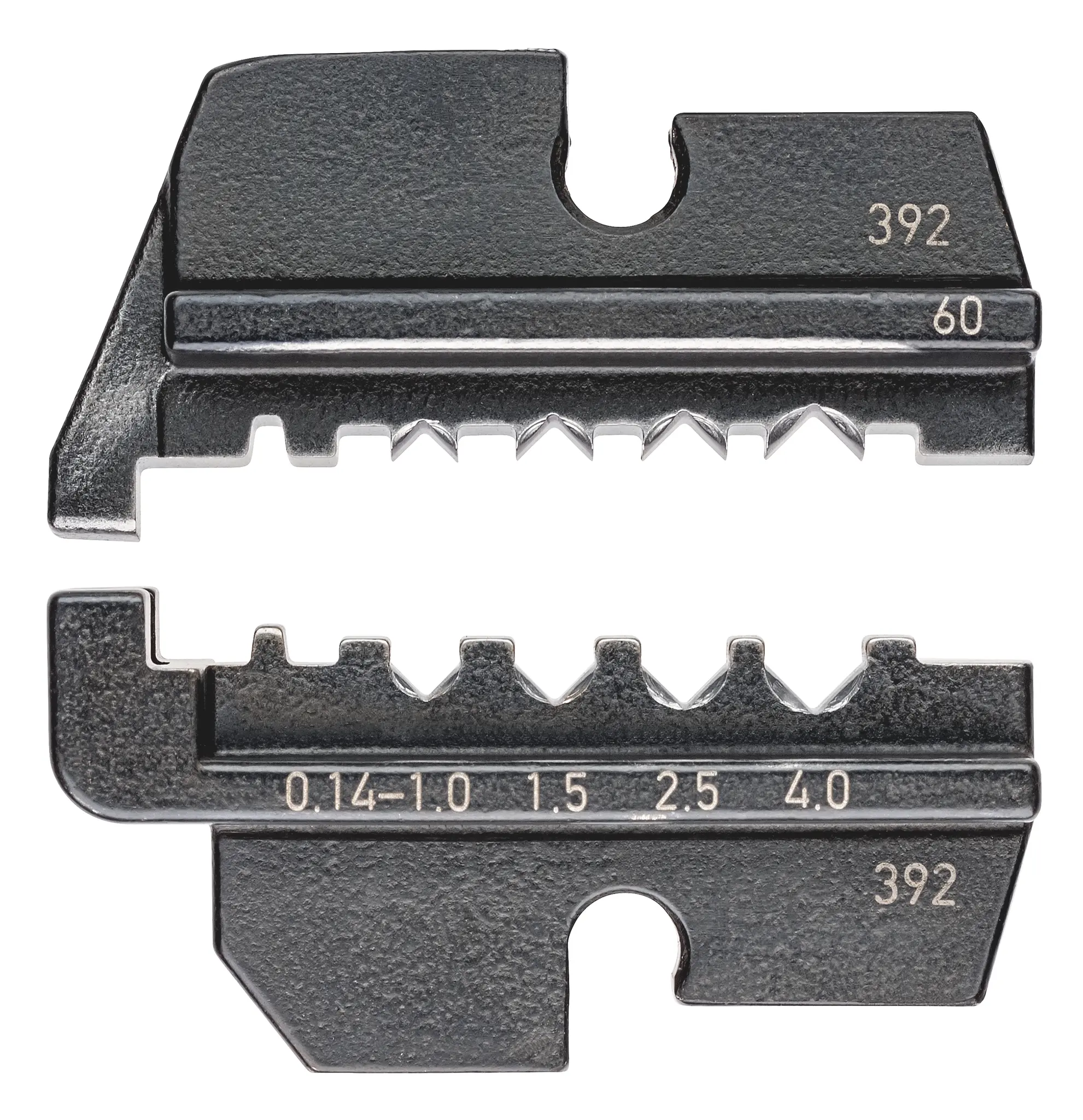 Produktfoto 1 von Knipex 97 Crimp-Matrizensatz Schwarz, 4 Ports, Crimpmatrize
