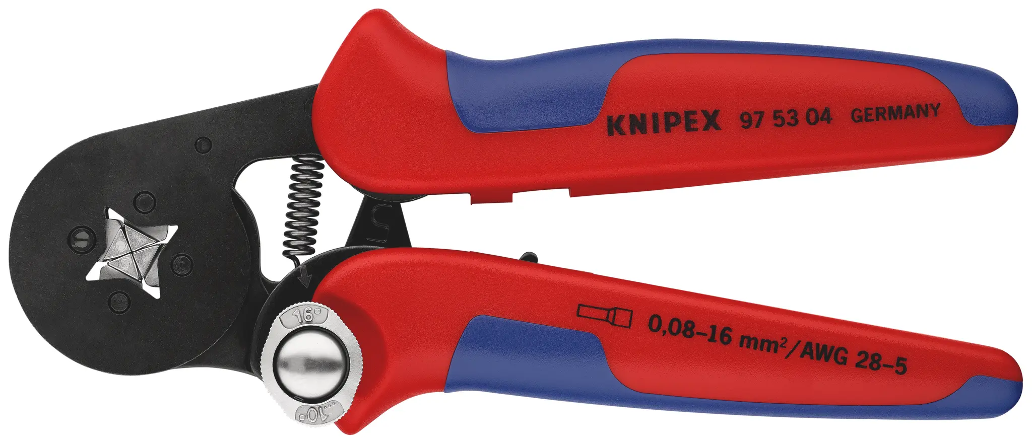 Knipex Crimp-Werkzeug für Aderendhülsen, 180 mm