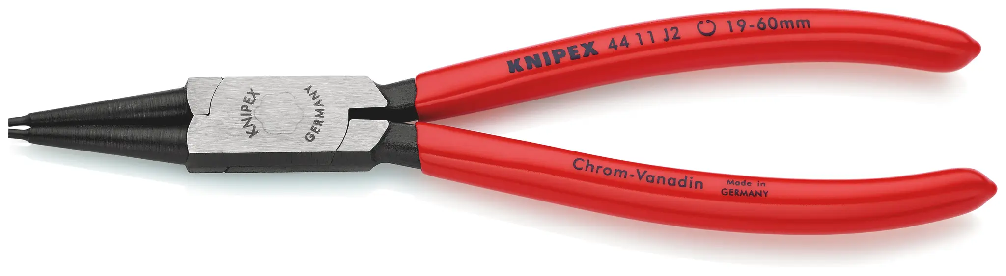 Produktfoto 1 von Knipex Sicherungsringzange Gerade 180 mm 19 To 60 mm Schließer (NO)