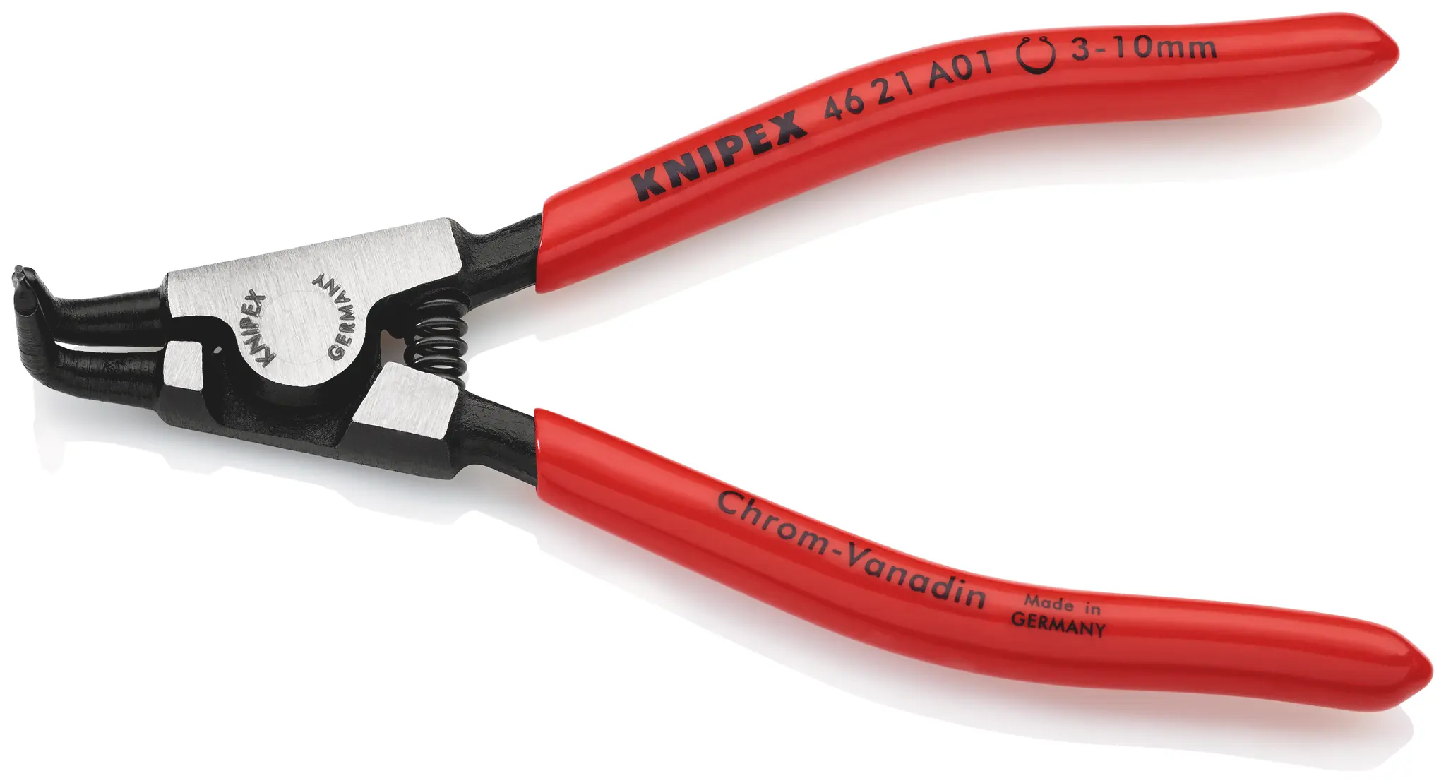 Produktfoto 1 von Knipex Sicherungsringzange Gebogene Spitze 125 mm 3 To 10 mm Schließer (NO)