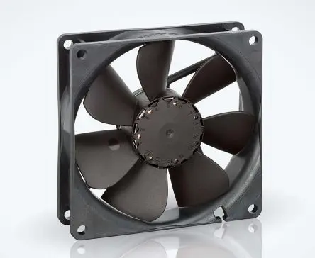 Produktfoto 1 von ebm-papst 3400 N Axiallüfter, Hülse, 24V dc / 2.3 W 96 mA, 2700 U/min, 84 m³/h IP20 92 mm 92mm 25.4 mm
