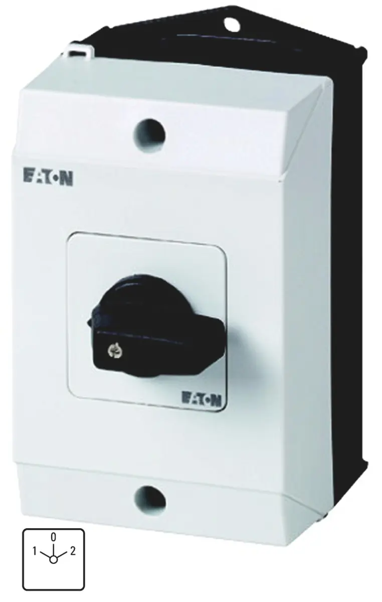 Produktfoto 1 von Eaton Trennschalter 4P-polig Schwarz IP 65 7,5kW 240 V dc, 690V ac 3-phasig 4 Schließer/4 Öffner