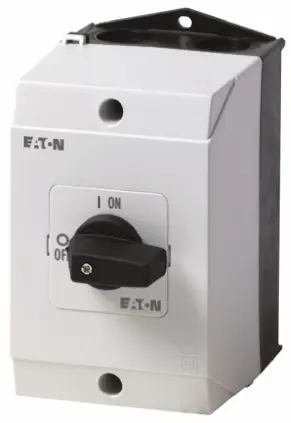 Produktfoto 1 von Eaton Trennschalter 3-polig 25A Schwarz IP 65 13kW 240 V dc, 690V ac 3-phasig