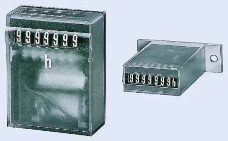 Produktfoto 1 von Kübler AHK 07.00 Stundenzähler Zähler Analog Keine Rückstellung 7-stellig 35V dc, Impuls