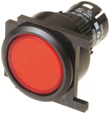 Produktfoto 1 von EAO Drucktastenkopf, Rot Tastend, IP65