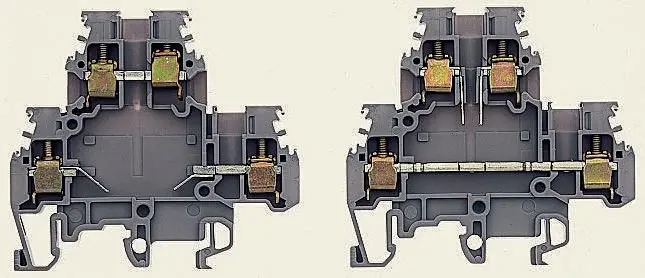 Produktfoto 1 von Entrelec SNA Anschlussklemmenblock für Durchkontaktierung 2 Grau, 4 mm², 500 V ac Schraubbefestigung