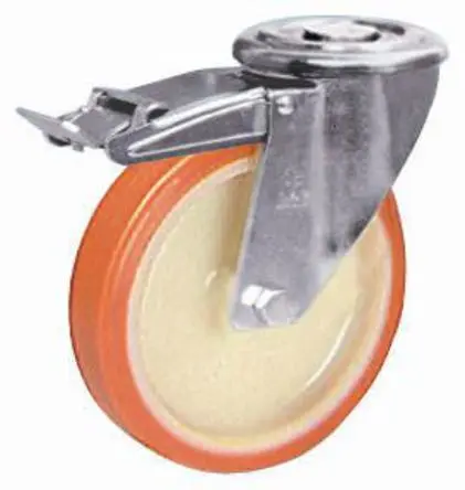 Produktfoto 1 von LAG Drehbar Rolle, Rad ø 125 mm, 250 kg, Ges H. 160 mm, Rad B. 30 mm