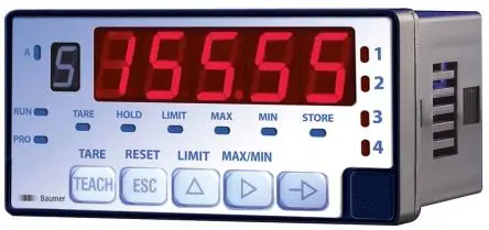 Produktfoto 1 von Baumer PA420 LED Digitales Multifunktionsmessgerät für Strom, Spannung H 93 mm B 45 mm 5-Stellen T. 150 mm 14 mm