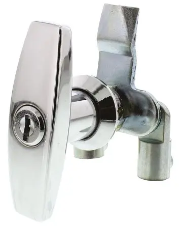 Produktfoto 1 von Steinbach & Vollman Silber Sperrgriff, T-Griff, Zinkdruckguss, Oberfläche Verchromt, 78 mm