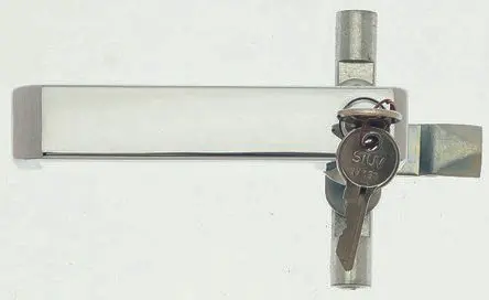 Produktfoto 1 von Steinbach & Vollman Sperrgriff, L-Griff, Zinkdruckguss, Oberfläche Verchromt